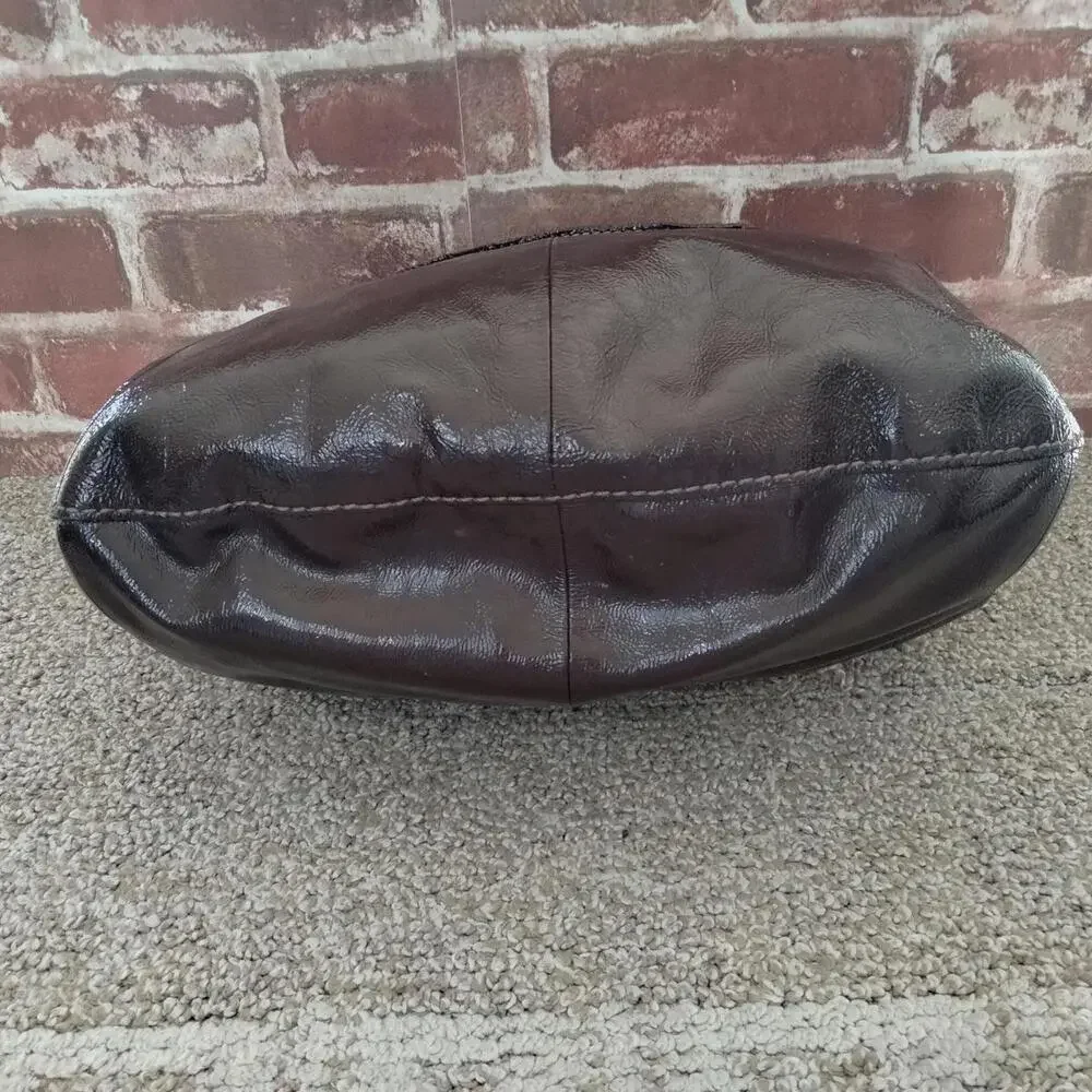 Coach Soho Large Hobo 12687 Deep Plum Purple Patent Leather Shoulder Bag Y2K - Picture 3 of 9